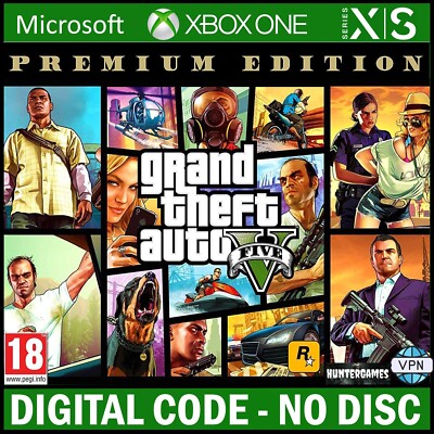 Grand Theft Auto V Premium Edition Xbox One, X|S KEY ARGENTINA  VPN WW  No Disc