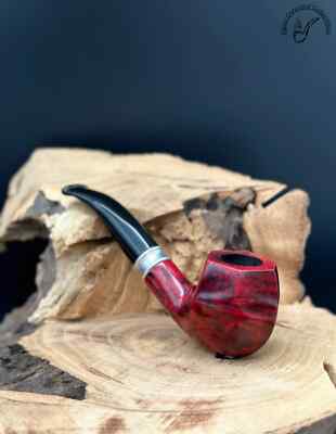 (Unsmoked) Passatore 759 Made In Italy Smooth Bent Panel Smoking Pipe