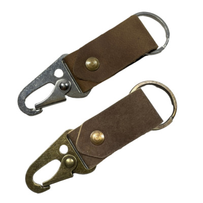 2 Leather Key Holder, Key Case, Motorcycle Keychain, Key Fob, Key Organizer Gift