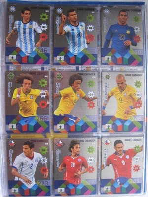 18 CARD set  Game Changer CARD PANINI Adrenalyn XL Chile 2015 Copa America 