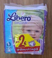 Vintage 2012 Diapers LIBERO No6 Comfort 25 nappies 12-22kgs NEW UNUSED UNOPENED