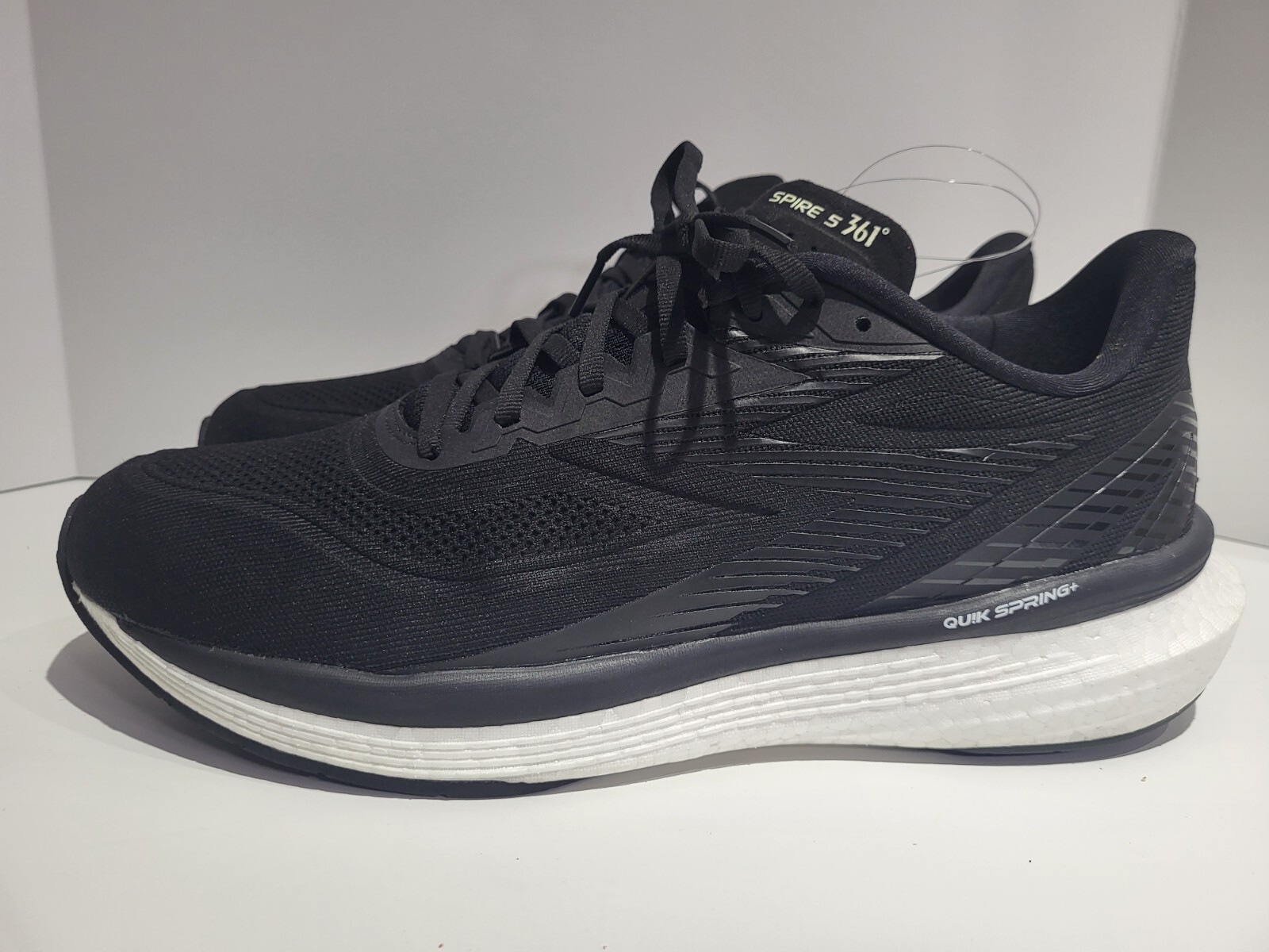 SAOLA 361 scarpe da corsa nere Spire 5 SE taglia 13 nere da ginnastica premium da uomo