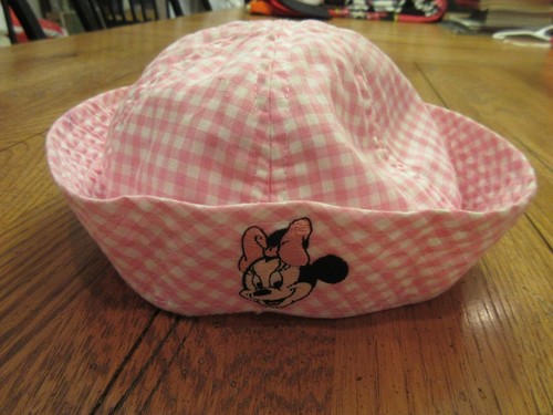 Minnie Mouse Pink Gingham Sailor Hat 