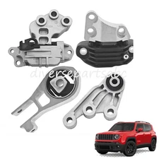 4PCS Engine Mounts & Transmission Mount Set Fits Jeep Renegade 18-15 L4-1.4L