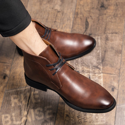 Men's Formal Business Lace Up Work Vintage Party High Top Shoes