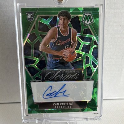 Panini Mosaic Rookie Scripts Cam Christie Clippers Auto Green #RS-CHR 2024-25