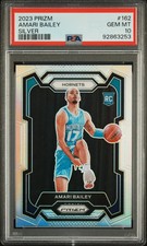 2023 PANINI PRIZM SILVER PRIZM #162 AMARI BAILEY ROOKIE RC PSA 10