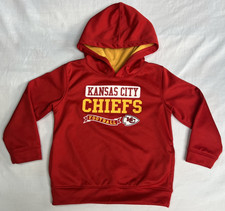 Kansas City Chiefs NFL Red Football Sweatshirt Hoodie With Pockets Size 4T