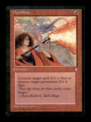Pyroblast 213 Common Ice Age Magic: The Gathering Lightly Played