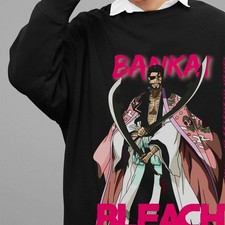 Bleach Anime Sweatshirt Kyoraku Sweater Zaraki Manga Ichigo Bankai Pullover