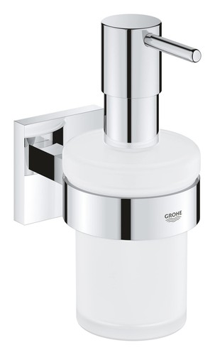 Grohe QuickFix Start Cube - Dispenser di sapone con supporto, vetro
