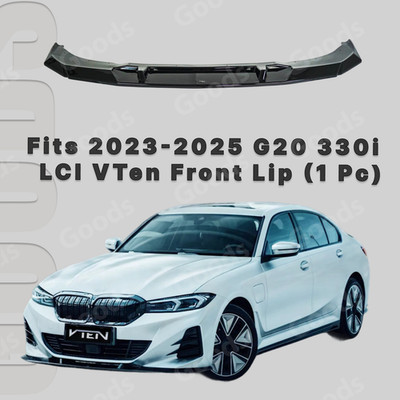 VTEN Front Splitter Lip Spoiler Lower Bumper Lip For BMW G20 3 Series 330i 23-25