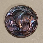 🌈1928-P Buffalo Nickel - Rainbow Toned - Full Horn - C00272