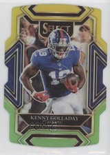 2021 Panini Select Club Level Green & Yellow Prizm Die-Cut Kenny Golladay 07rd