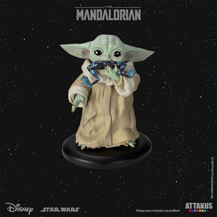 Figurine Grogu en résine 1/5e pour une décoration de bureau geek élégante