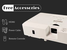 3LCD Projector for Meeting Rooms 3700 Lumens Eco Mode Lamp Up to 12,500h w/Kit