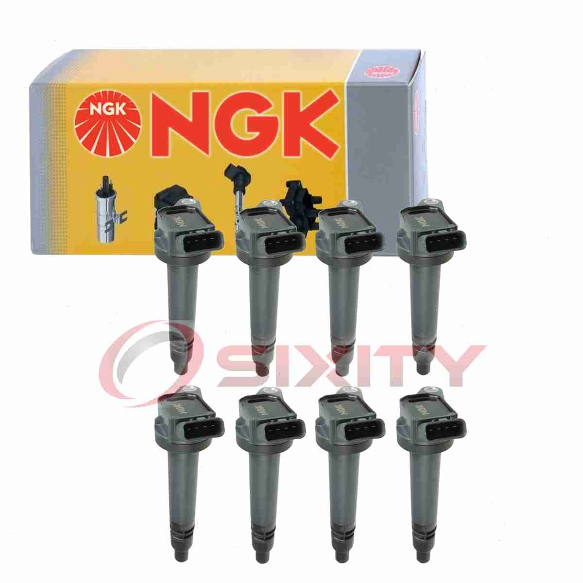 8 pc NGK Ignition Coils for 2019 Lexus RC F 5.0L V8 Spark Plug Wire Boot  yk