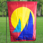 Sun Sail Boats Boating Yard Flag 28" x 42" Red Yellow Blue  — photo 1