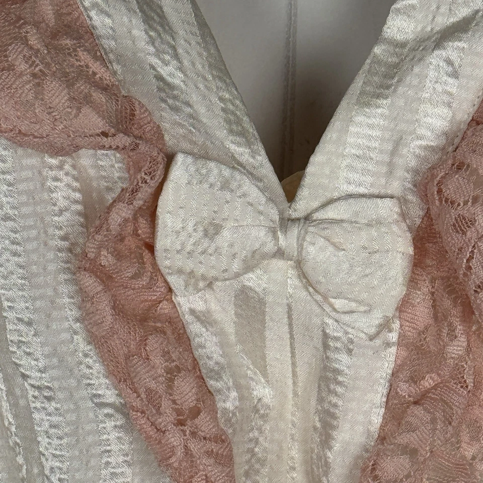 Sexy coqueta nupcial E by Eloise Anthropologie 100 % seda peluche encaje XS Foto 3 de 4