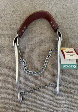Weaver Leather Stainless Steel Hackamore with Leather Noseband -Stage 1 Level