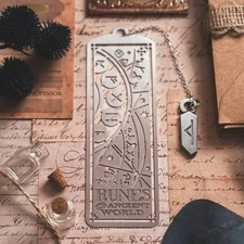 Wizarding Trunk Harry Potter Runes of the Ancient World Metal Bookmark + Print