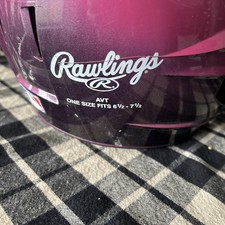 RAWLINGS Girls Youth Pink Batting Helmet W/ Face Guard Sz 6 1/2 - 7 1/2