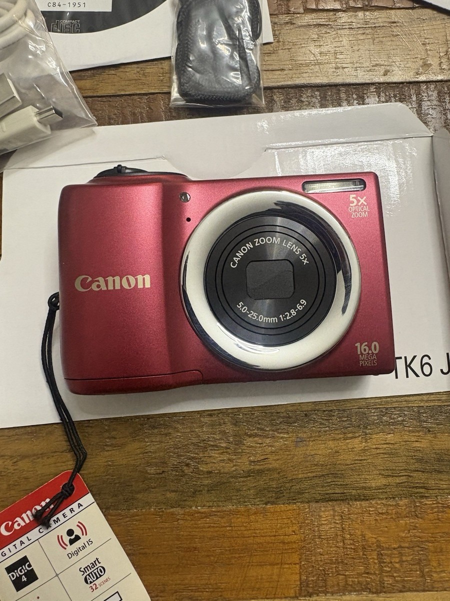 Canon PowerShot A3400 IS レッド Canon PowerShot A3400 IS 16.0MP Digital Camera - Red for sale