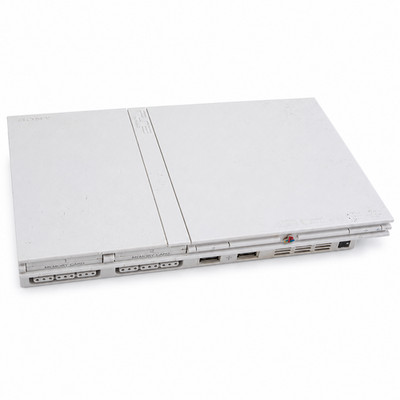 Sony PlayStation 2 PS2 Slim White Console Only 1 year Warranty