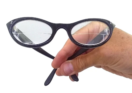 Cat Frame Eye Glasses by Swank France w Bifocal Lenses & Leather Case