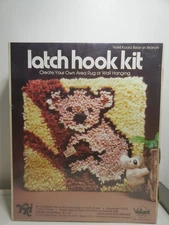 1977/1980 Yarn Kits Inc. Valiant Crafts LATCH HOOK KIT 9644 Koala Bear on Branch