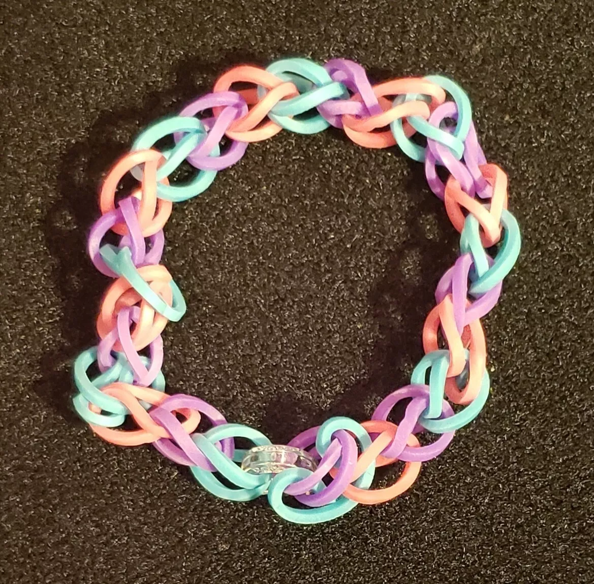 Rainbow Loom Bracelet - FRUIT LOOPS !!! - Single Band Bracelet - Wonder Loom