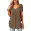 thumbnail 16 - Women Summer V-Neck Short Sleeve T shirts Loose T Shirts Female Casual Tops