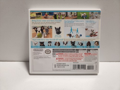 Nintendogs + Cats French Bulldog (Nintendo 3DS) Original Case & Manual Only - Picture 3 of 3