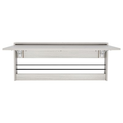 Wall Mounted Folding Table Fold Down Study Writing Desk Kitchen Storage Shelf