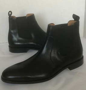 hugo boss leather chelsea boots