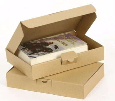 WEPACK KLAPPDECKELKARTON SCHACHTEL 200x150x50 mm Maxibriefkarton BRAUN EINWELLIG NEU