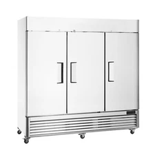 82" Commercial Freezer Reach In Upright Freezer 3 Solid Doors with 12 Shelves