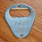 FALCON GAMMEL BRYGD 1988 - original stainless steel bottle opener - trinket