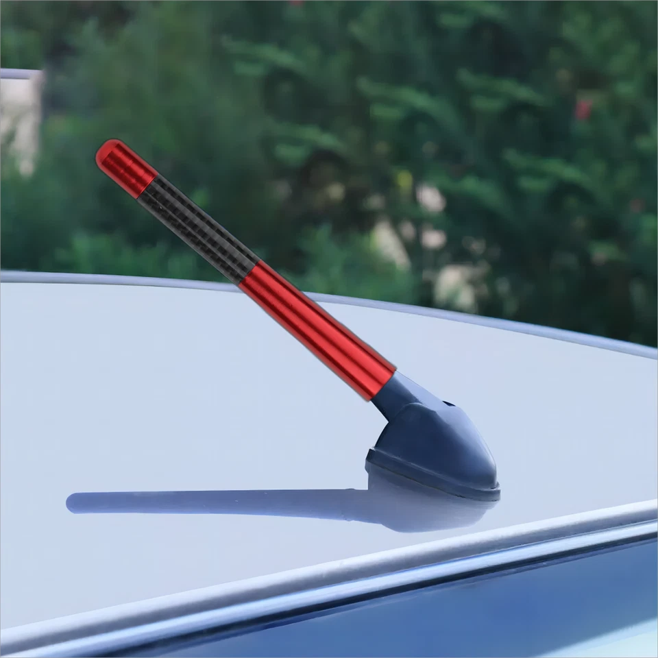 Mástil de antena rojo a prueba de lavado de autos de 4,7" FM/AM para Nissan Altima, NP300, Pathfinder Foto 4 de 4