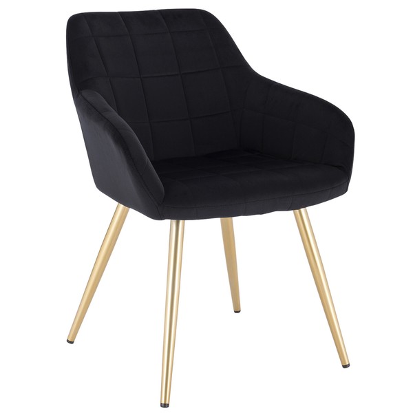 1X Esszimmerstuhl KüChenstuhl Polsterstuhl Wohnzimmerstuhl Schwarz Bh232Sz-1-image