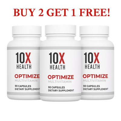 10X Methylated Multivitamin 3 Pack Men Women   B12, Energy & Immune Support