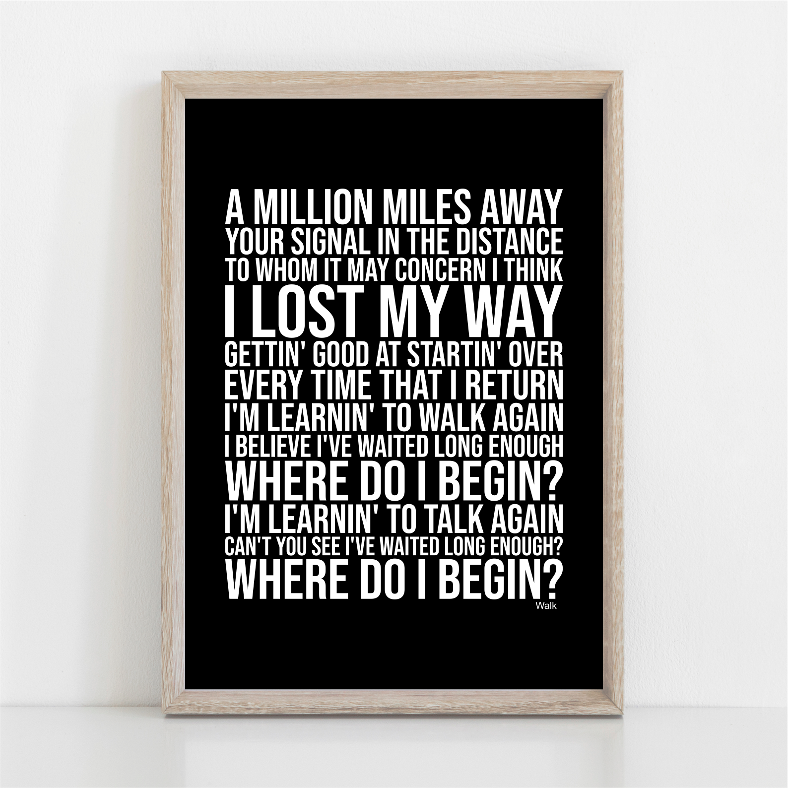 VVSUN Foo Fighters Song Lyrics Wall Art PostersMinimalist Inspiration  Poetry Quote Painting Music Wall Picture Home Room Decor 50X70cm 20x28inch  No Frame : : Home & Kitchen