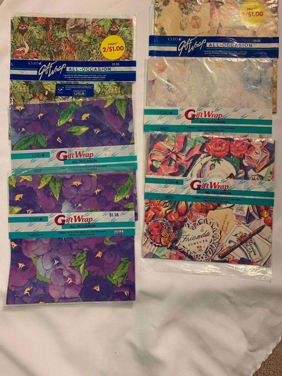 Cleo Vintage Gift Wrap Cleo Extra Value Vintage Valentines Cards Seals