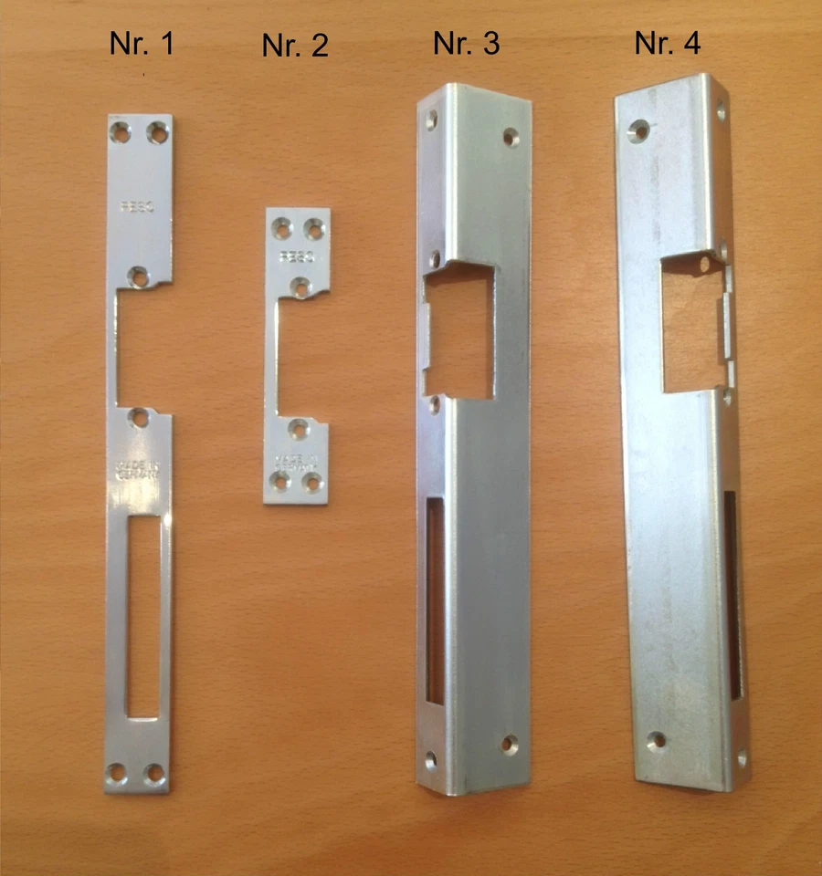 BEVER & KLOPHAUS Schließblech für elektrischer Türöffner E-Öffner in 4 Ausführungen