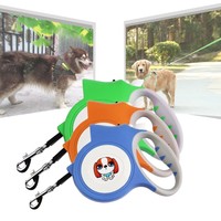 Retractable Led Automatic Dog Collar Pet Traction Rope Chain Harness For Dog Retractable Led Automatic Dog Collar Pet Traction Rope Chain Harness For Dog