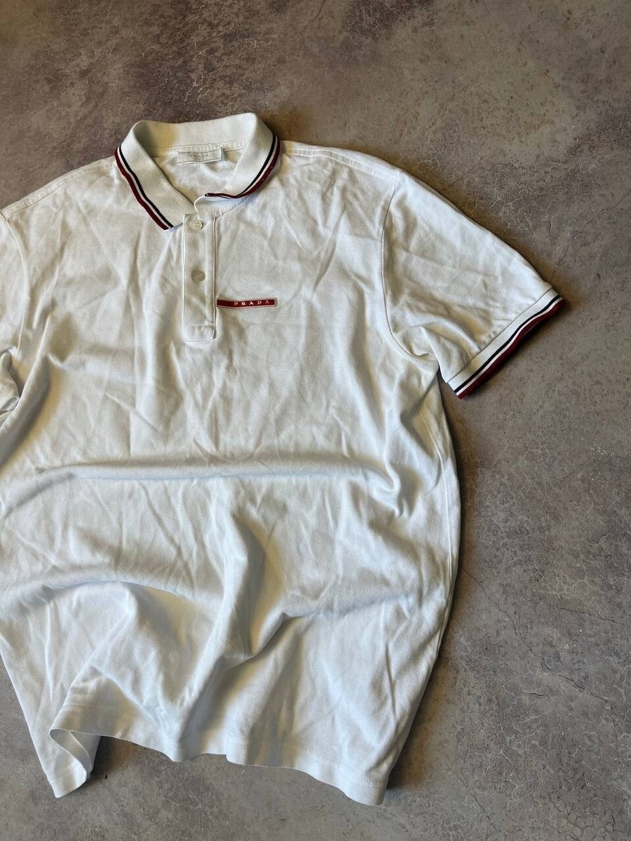 トップス 00s Prada Sports layered polo shirts Vintage Prada Sport Polo Quarter Zip Up Top Shirt Jacket