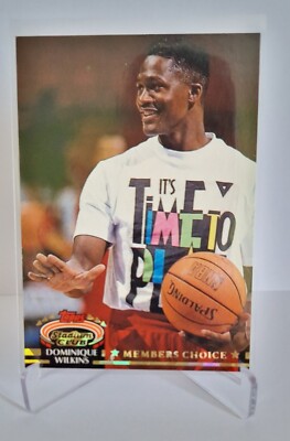 Top Rar 1992-93 Topps Stadium Club Members Choice Dominique Wilkins #208