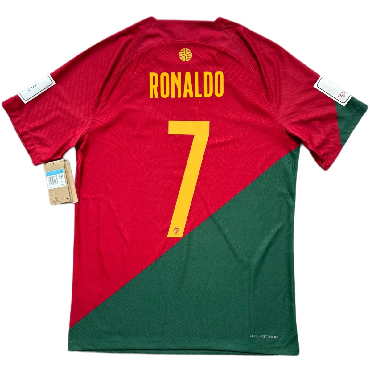 2022 Portugal Authentic Home Jersey #7 Ronaldo Medium Nike
