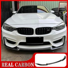 Fit For 15-19 BMW F80 M3 F82 F83 M4 REAL Carbon Fiber Front Bumper Lip Splitter