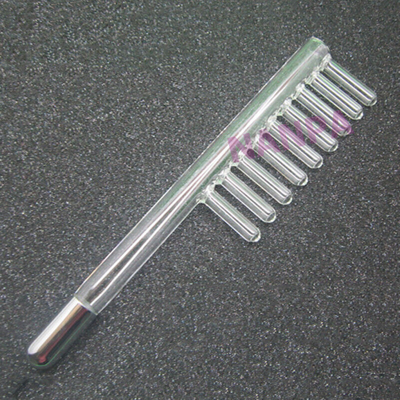 High Frequency Electrode Comb Glass Wand for Hair Growth and Care-image